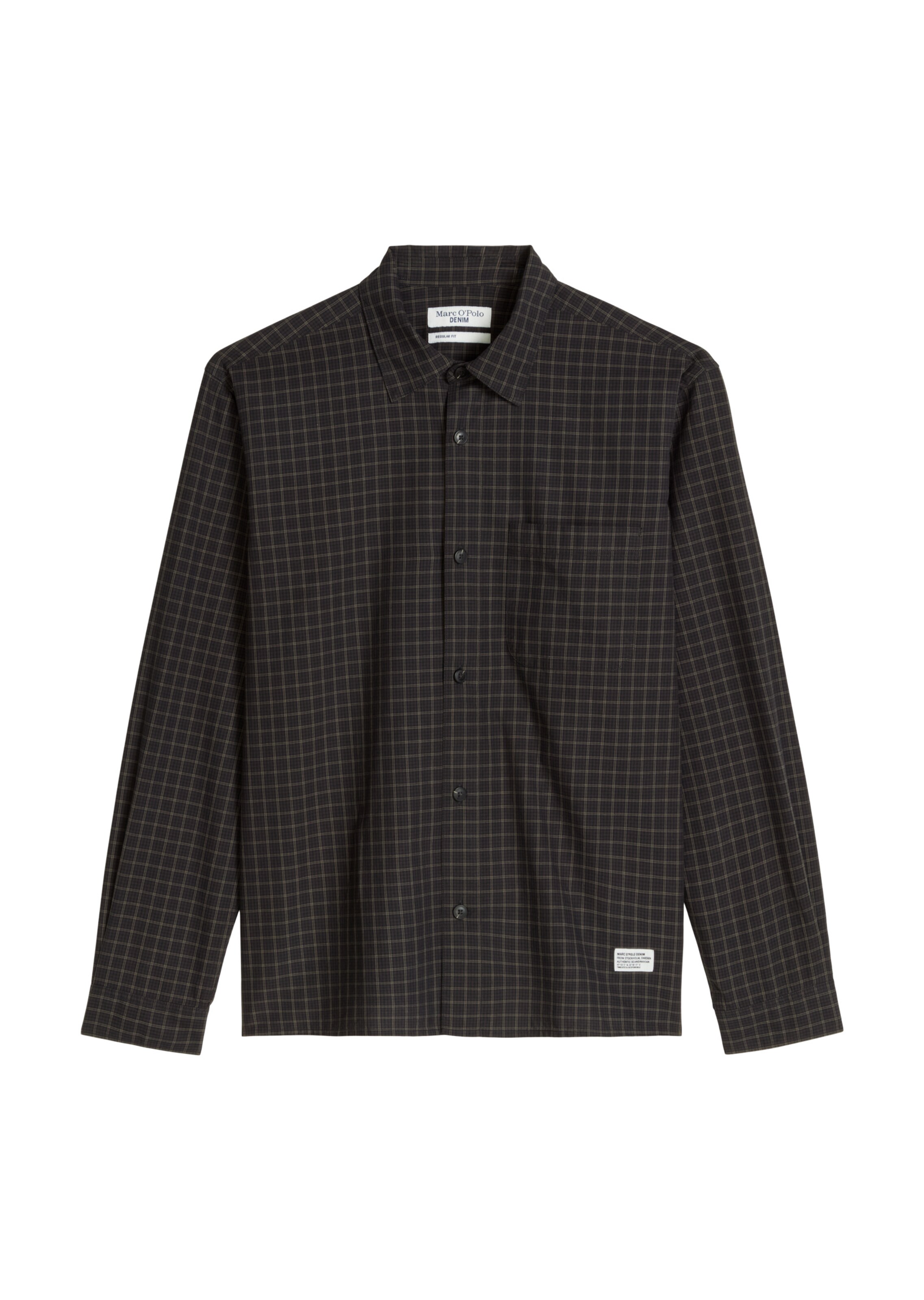 Marc O'Polo DENIM Button Up Shirt in Brown: front