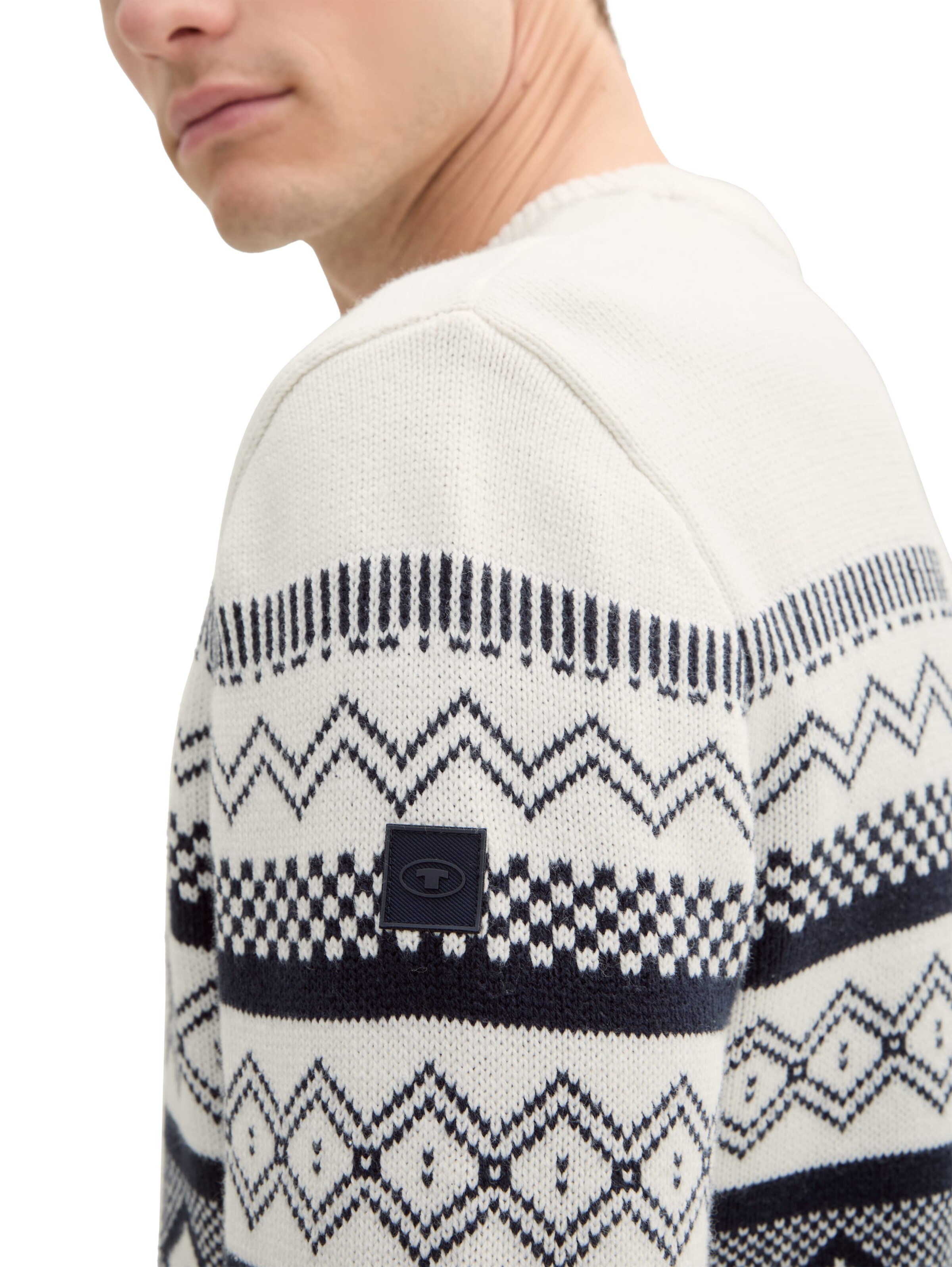 TOM TAILOR Sweater in White