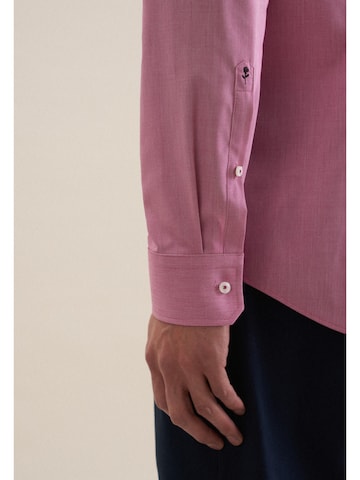 SEIDENSTICKER Slim Fit Hemd 'Patch3' in Pink