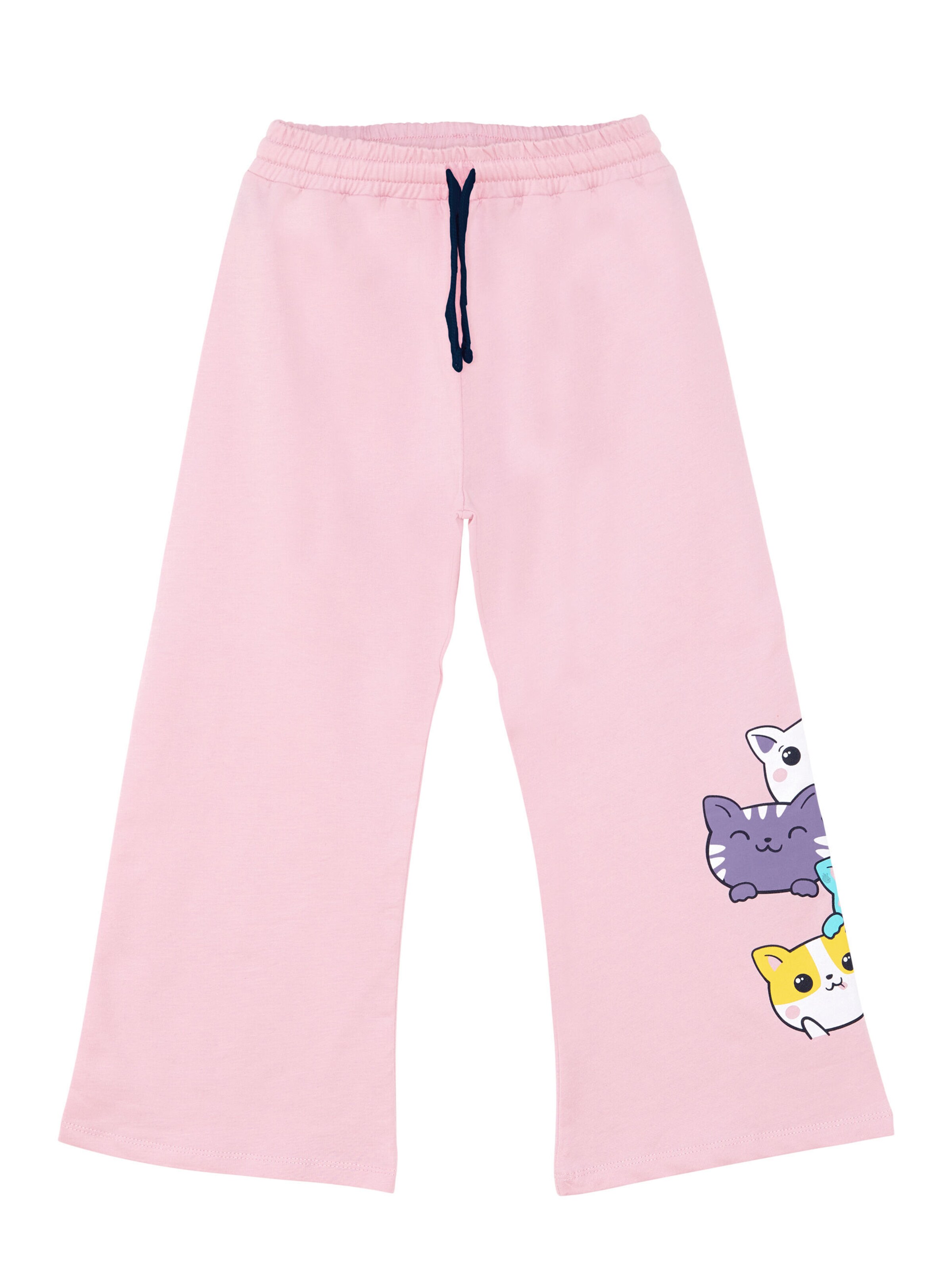 Denokids Trainingspak 'Cute Cats' in Roze