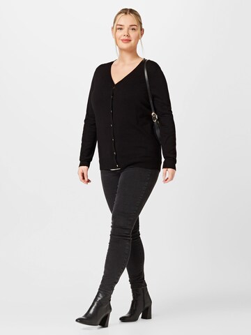 Dorothy Perkins Curve Gebreid vest in Zwart