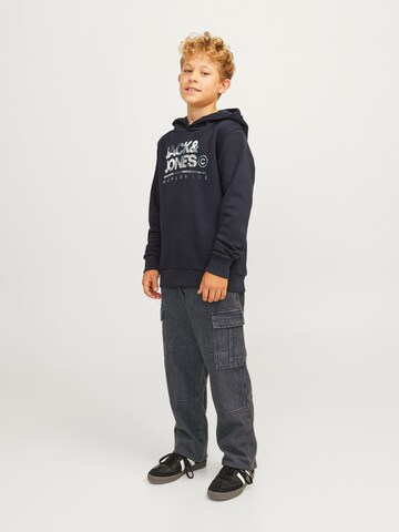 Jack & Jones Junior Широка кройка Дънки 'JJICHRIS JJWADE' в черно