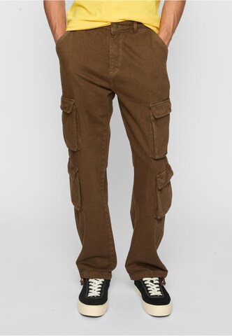 2Y Premium Regular Cargobroek 'Kiran' in Bruin: voorkant
