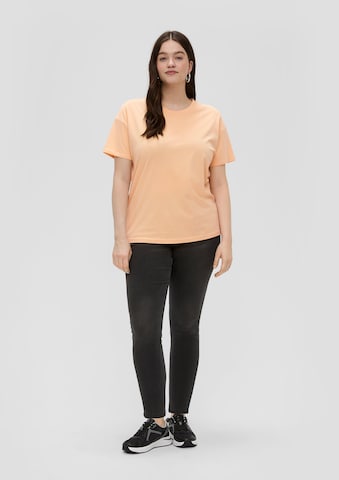 T-shirt oversize QS en orange