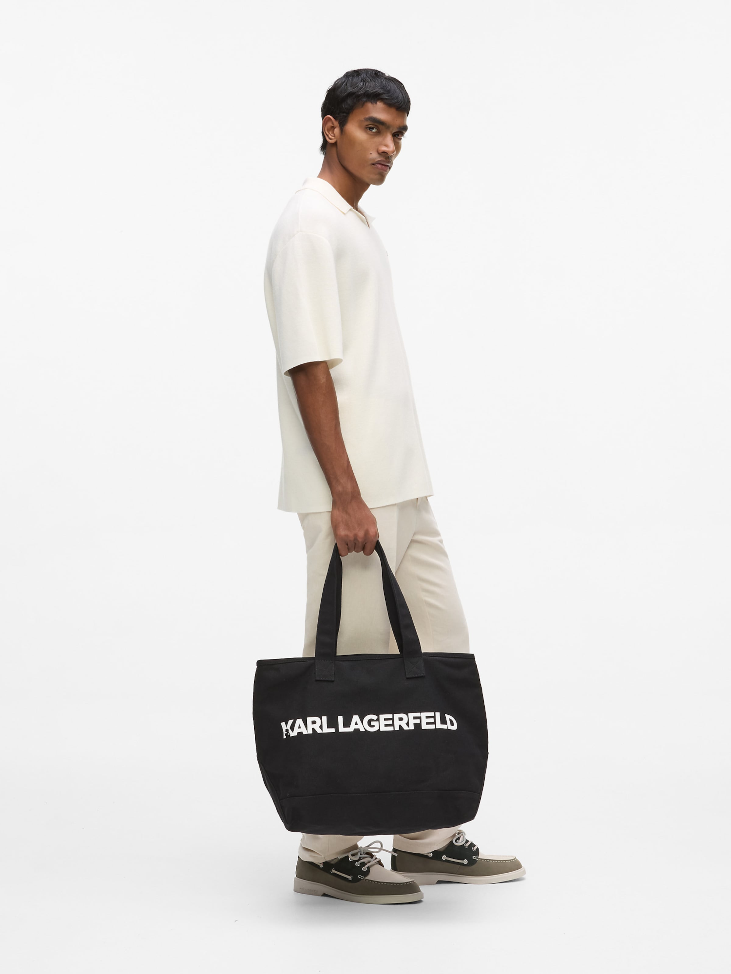 Karl Lagerfeld Shopper in Schwarz: Vorderseite