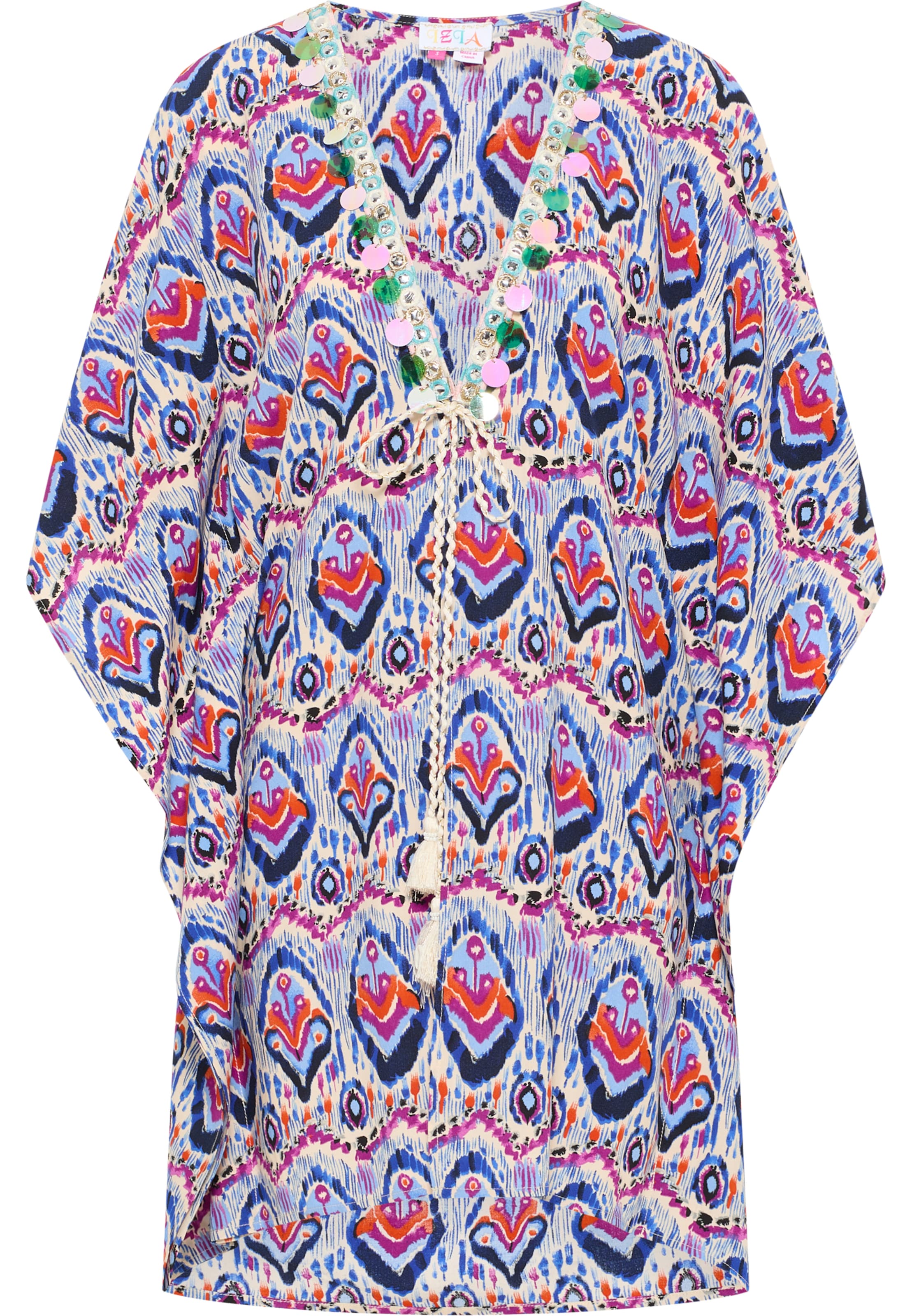 IZIA Κιμονό σε μπλε: μπροστά