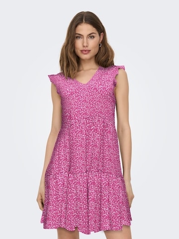ONLY Φόρεμα 'May' σε ροζ: μπροστά