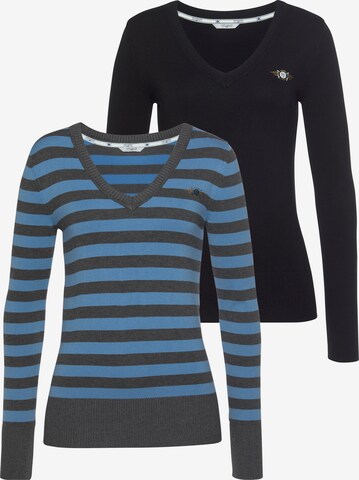 Tom Tailor Polo Team Sweater in Black: front