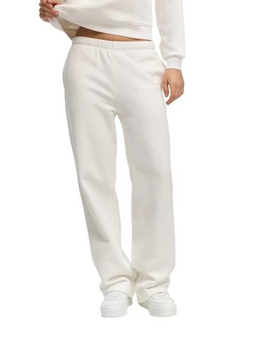 Wide Leg Pantalon 'Everyday Relaxed Fit Straight Pants' cfab (formerly creamy fabrics) en blanc : devant