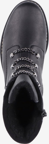 Rieker Lace-Up Ankle Boots in Black