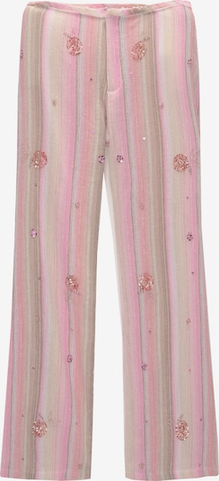Pantaloni Pull&Bear pe bej / maro / roz, Vizualizare produs
