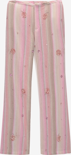 Pull&Bear Trousers in Beige / Brown / Pink, Item view