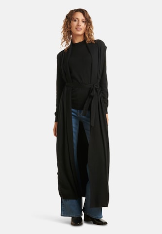 Smashed Lemon Strickmantel in Schwarz: Vorderseite