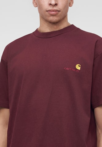 Carhartt WIP Paita 'American Script' värissä punainen