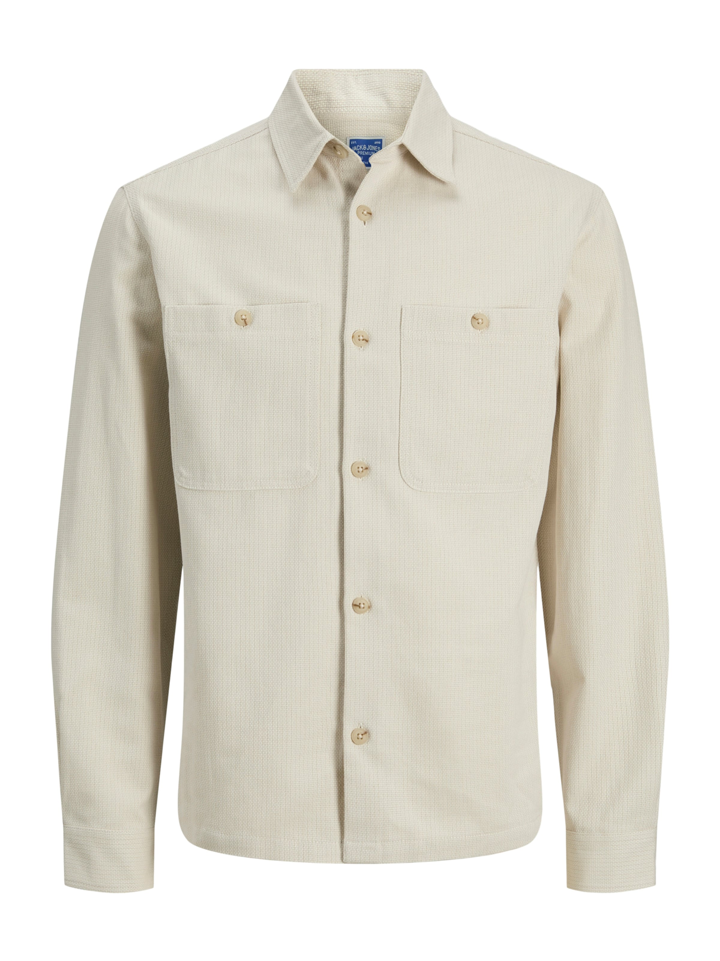 Coupe regular Chemise 'JPRBLUrayle' JACK & JONES en gris : devant