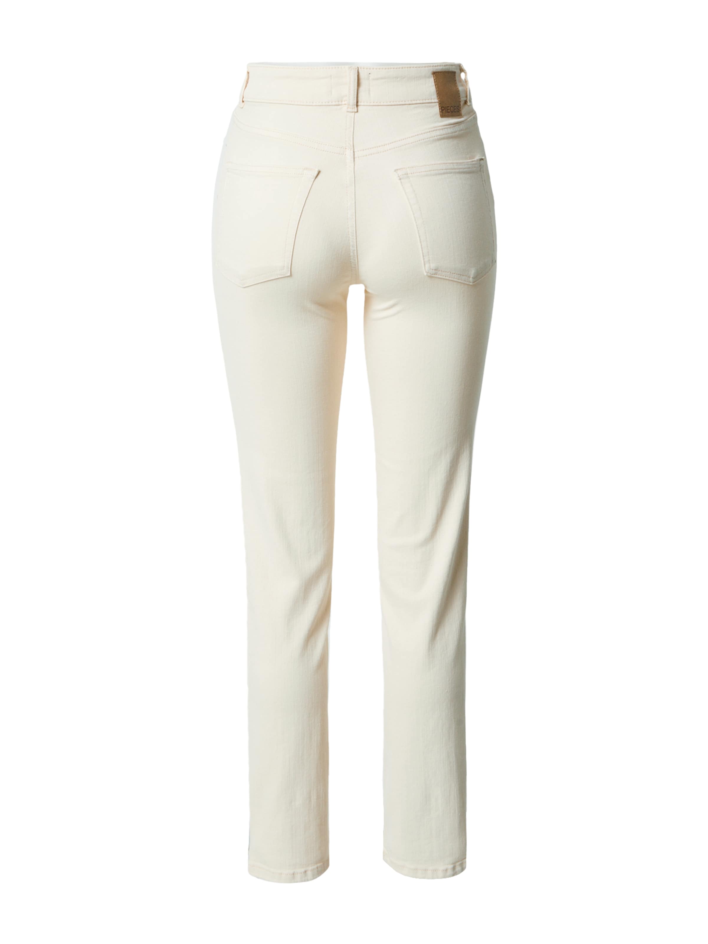 PIECES Regular Jeans 'DELLY' in White