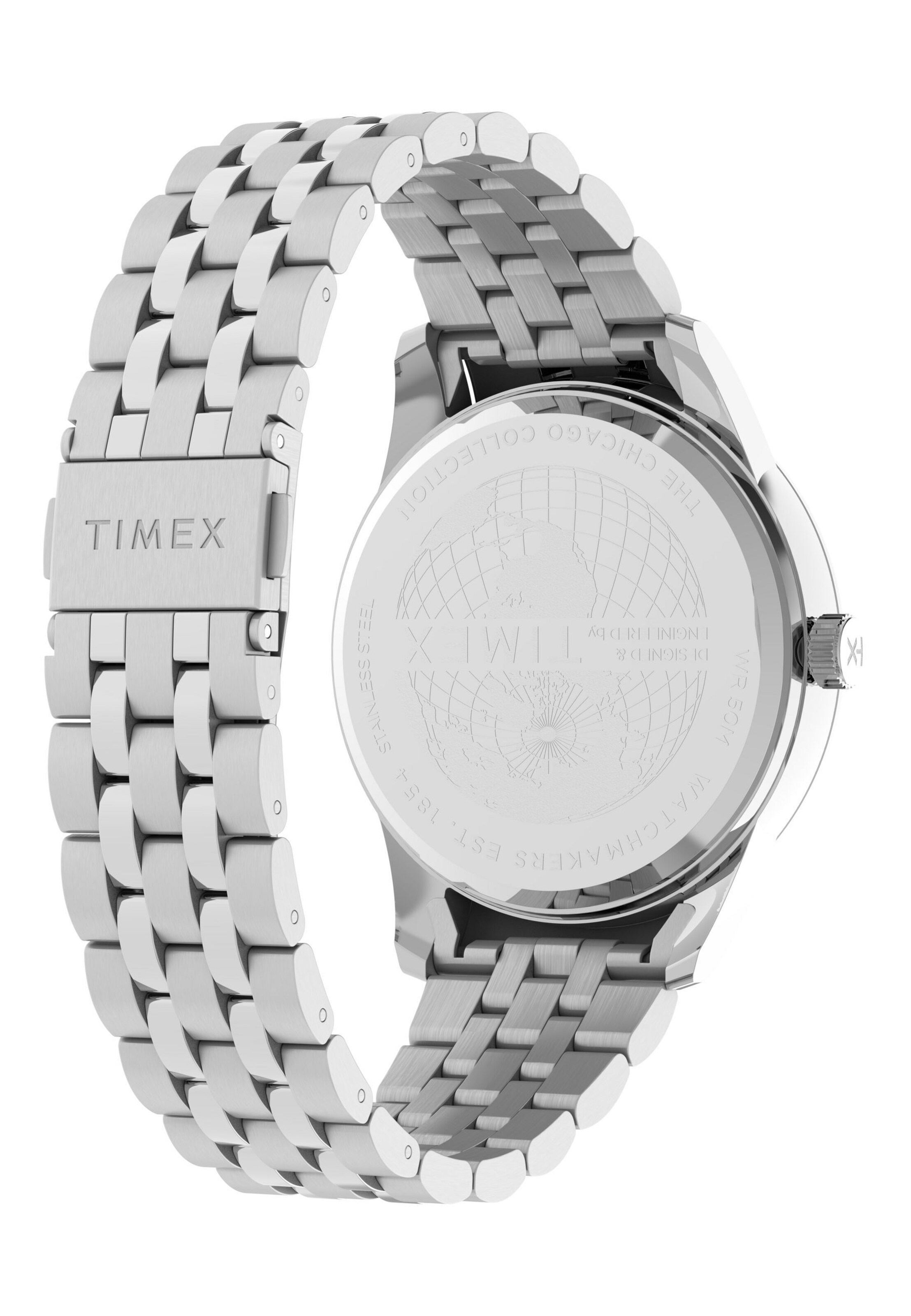 TIMEX Analogt ur 'Chicago' i sølv