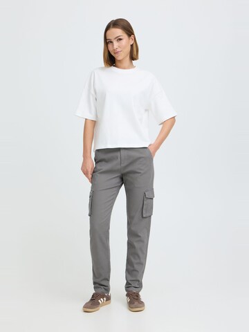 Regular Pantalon cargo ' OXKvita ' Oxmo en gris : devant