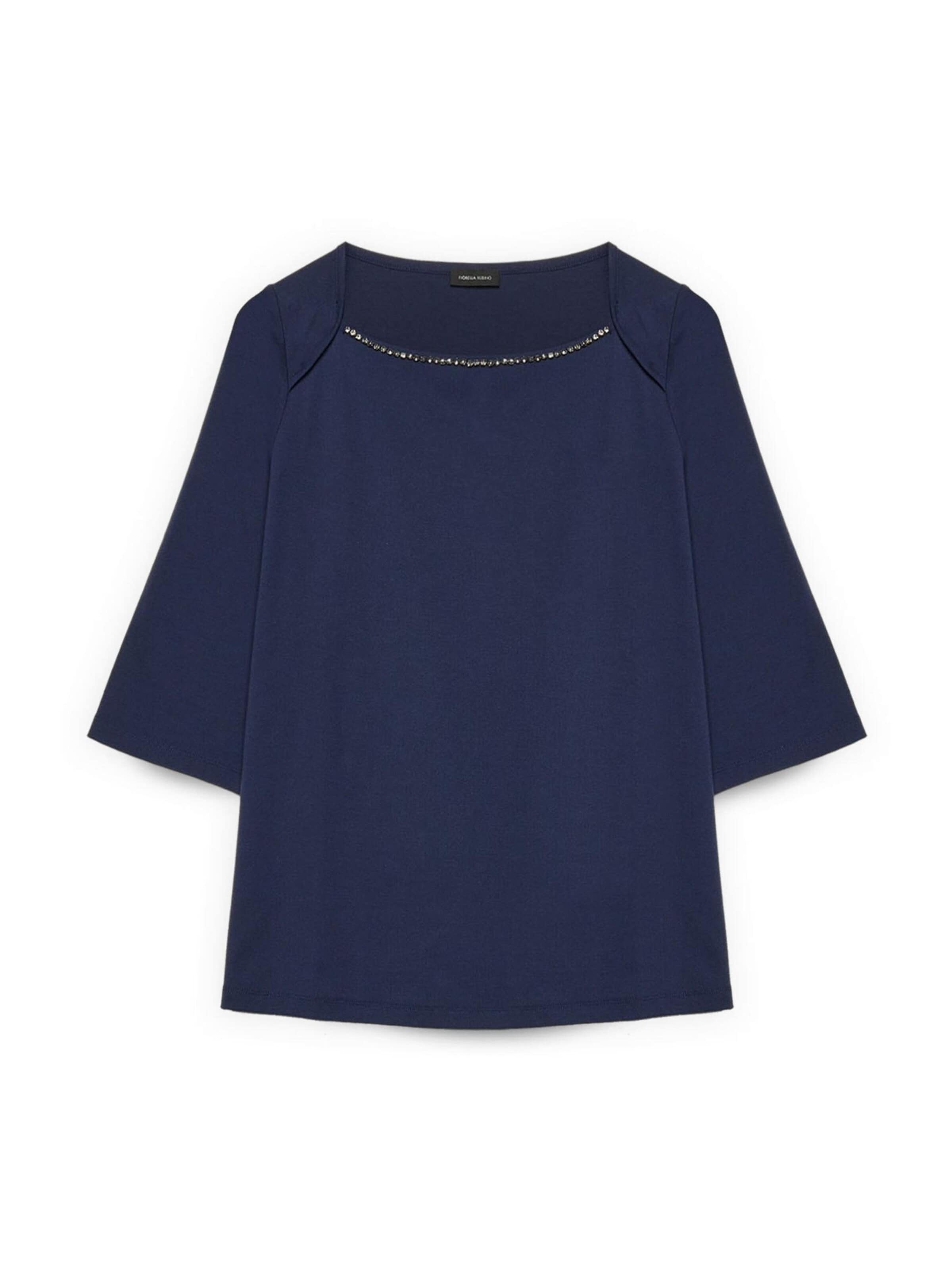 Fiorella Rubino - Blusa en azul: frente