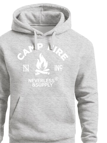 Neverless Sweatshirt 'Fire'‌‌‌‌‌‌‌‌‌‌ in Grau