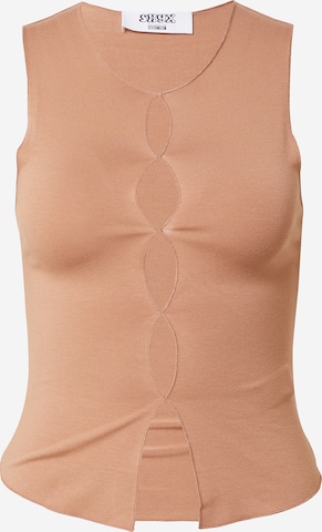 SHYX Top in Brown: front