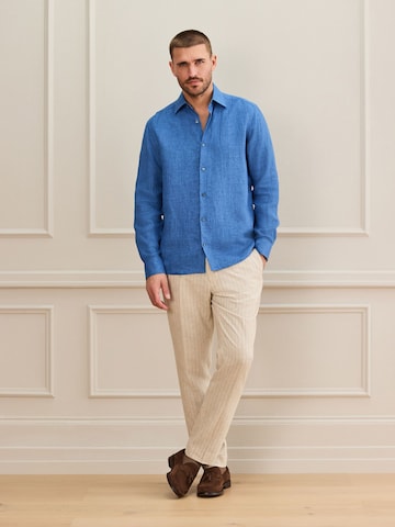 Next Regular fit Button Up Shirt in Blue