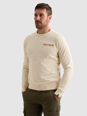 Felpa 'Sweatshirt in peached fleece with artwork' di PME Legend in beige: frontale