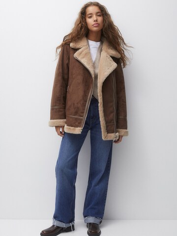 Pull&Bear Winterjas in Bruin