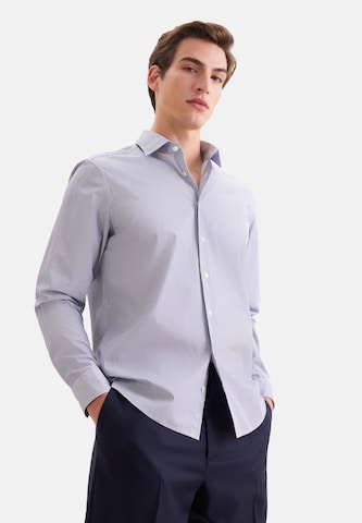 Coupe regular Chemise business SEIDENSTICKER en bleu : devant