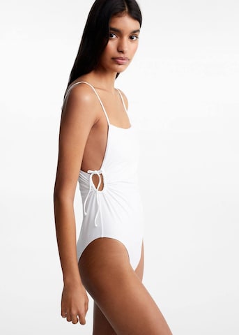 MANGO TEEN Swimsuit 'nieve' in White