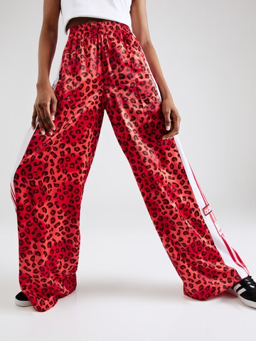 Wide leg Pantaloni 'Adibreak' di ADIDAS ORIGINALS in rosso: frontale