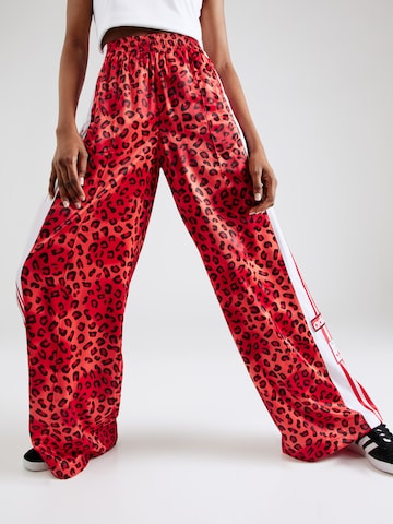 ADIDAS ORIGINALS Wide leg Pants 'Adibreak' in Red: front