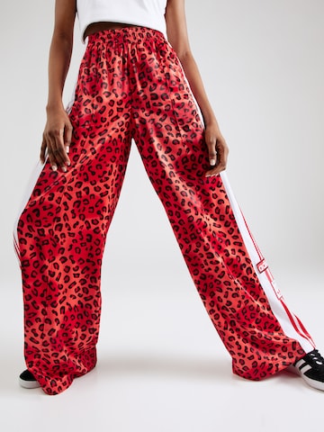 ADIDAS ORIGINALS Wide leg Broek 'Adibreak' in Rood: voorkant