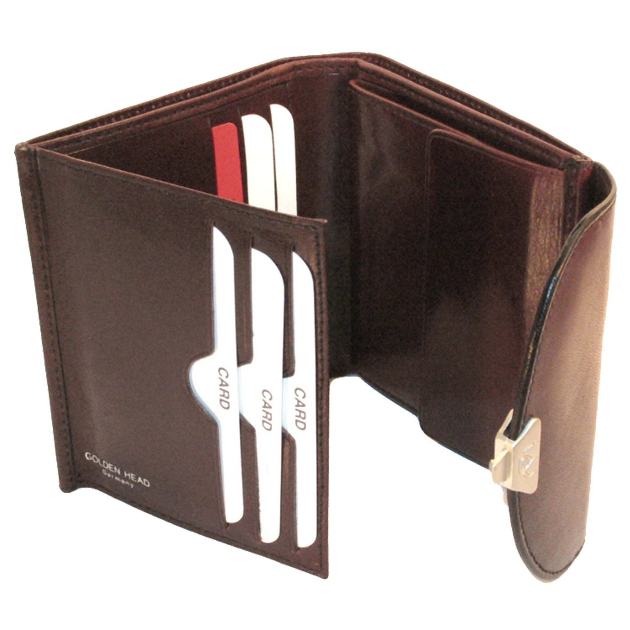 Portamonete di GOLDEN HEAD in marrone
