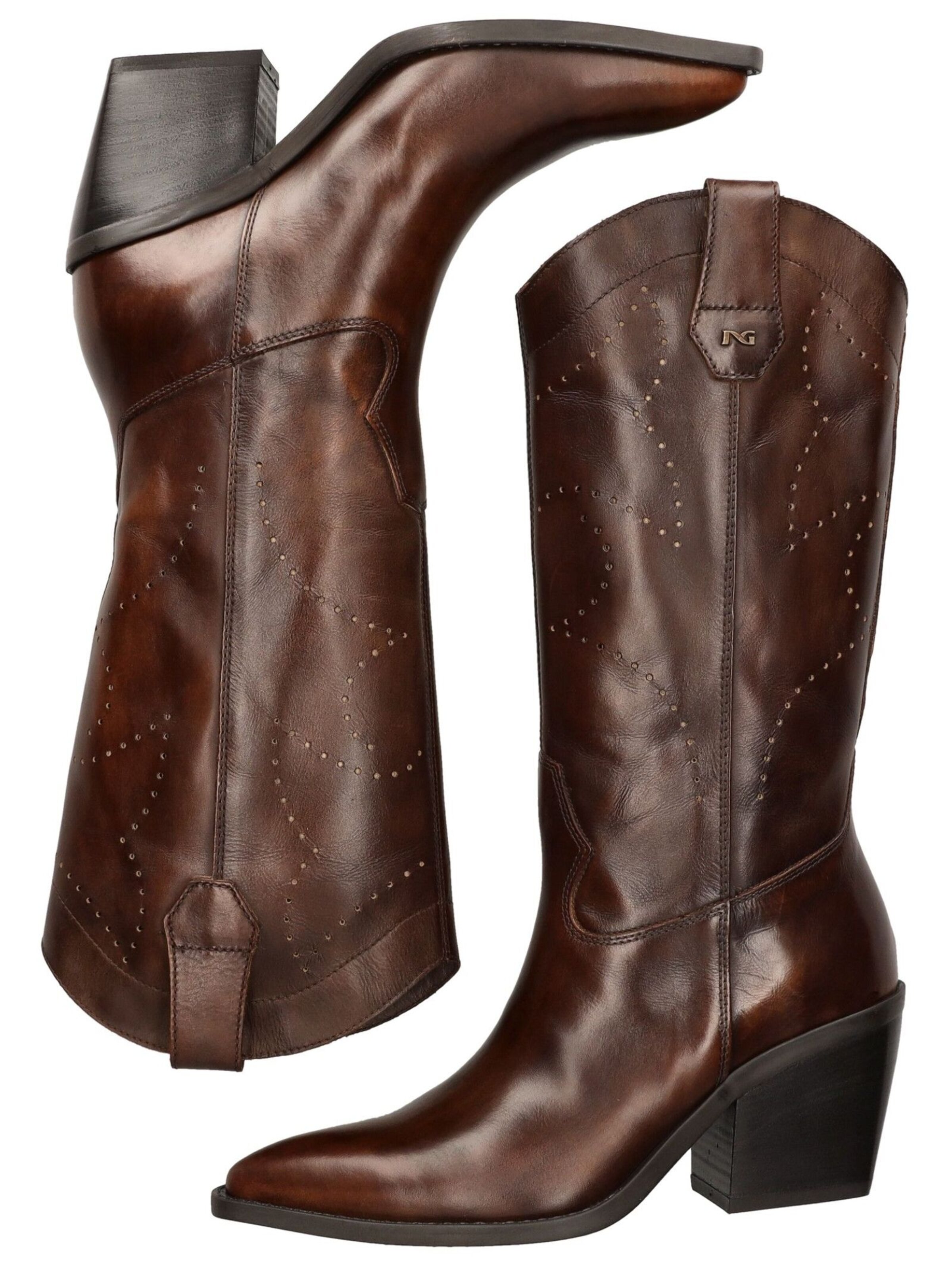 Stivale da cowboy di Nero Giardini in marrone