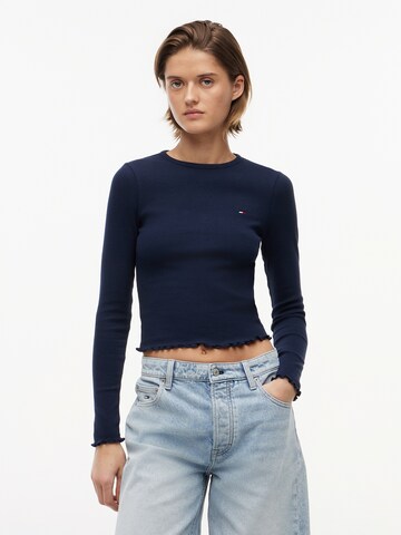 Tommy Jeans Shirt in Blauw: voorkant