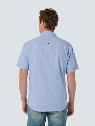 No Excess Regular Fit Hemd in Blau