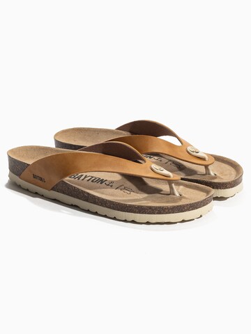 Bayton T-Bar Sandals in Yellow