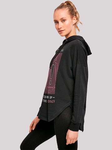 F4NT4STIC Sweatshirt 'Panic At The Disco Turn Up The Crazy' in Zwart