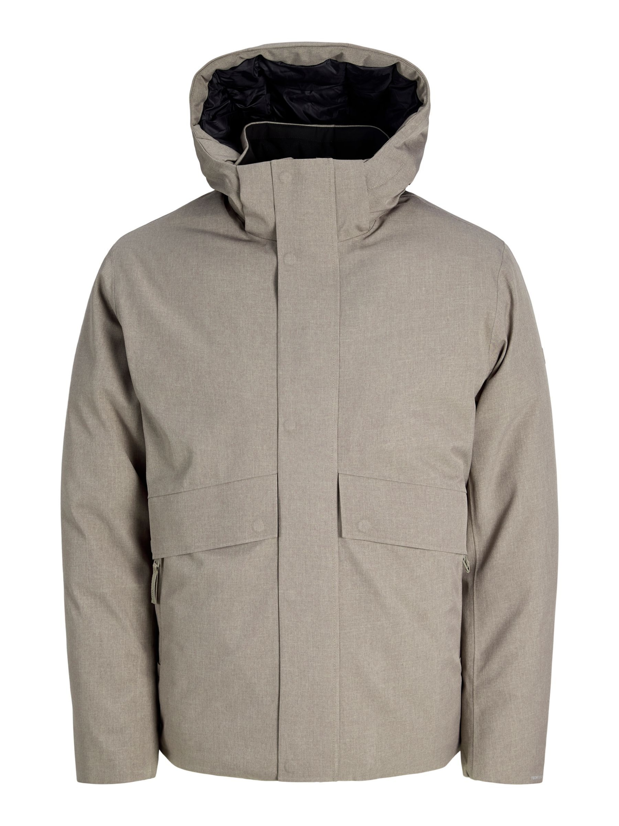 Veste fonctionnelle 'JPRBLAMoon' JACK & JONES en gris : devant