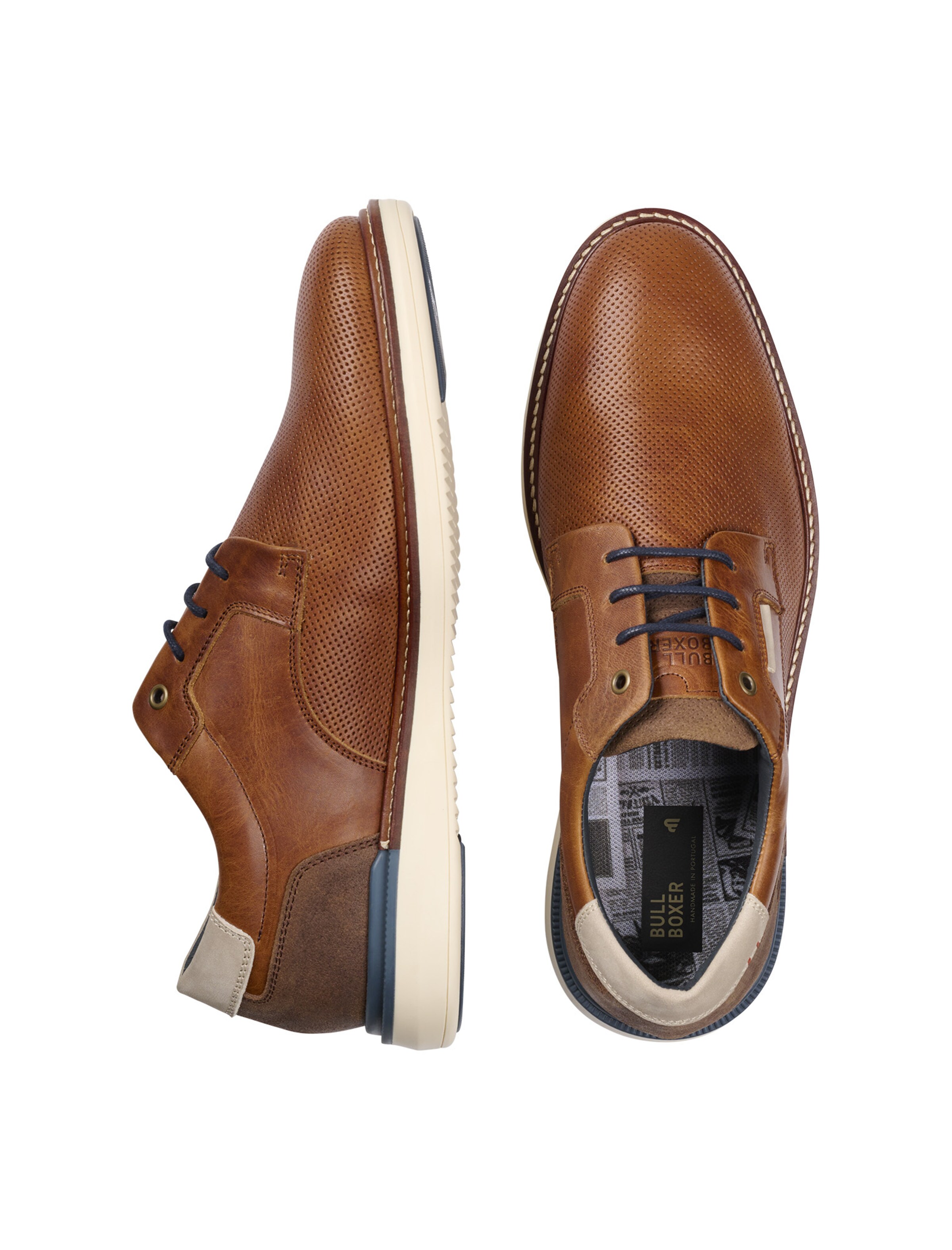 BULLBOXER Schnürschuh 'Flin' in Braun