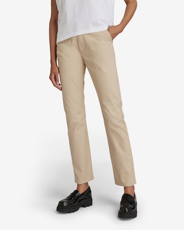 G-Star RAW Skinny Chino Pants in Beige: front