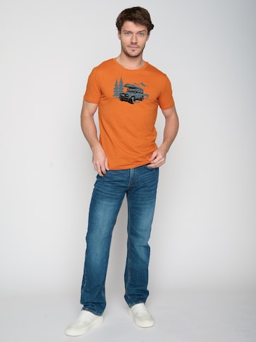 GREENBOMB Shirt 'Nature Getaway' in Oranje