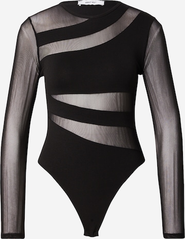 ABOUT YOU Shirt body 'Rylan' in Zwart: voorkant