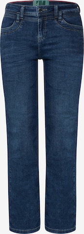 STREET ONE Loosefit Jeans in Blauw: voorkant