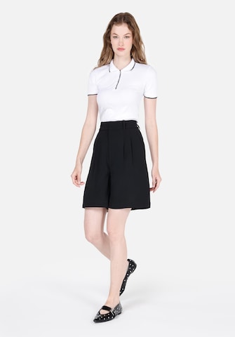 Colin's Wide leg Bandplooibroek in Zwart