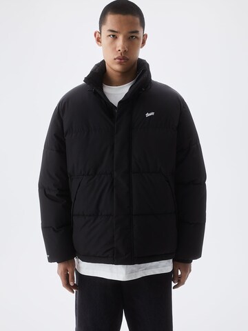 Pull&Bear Between-Season Jacket in Black: front