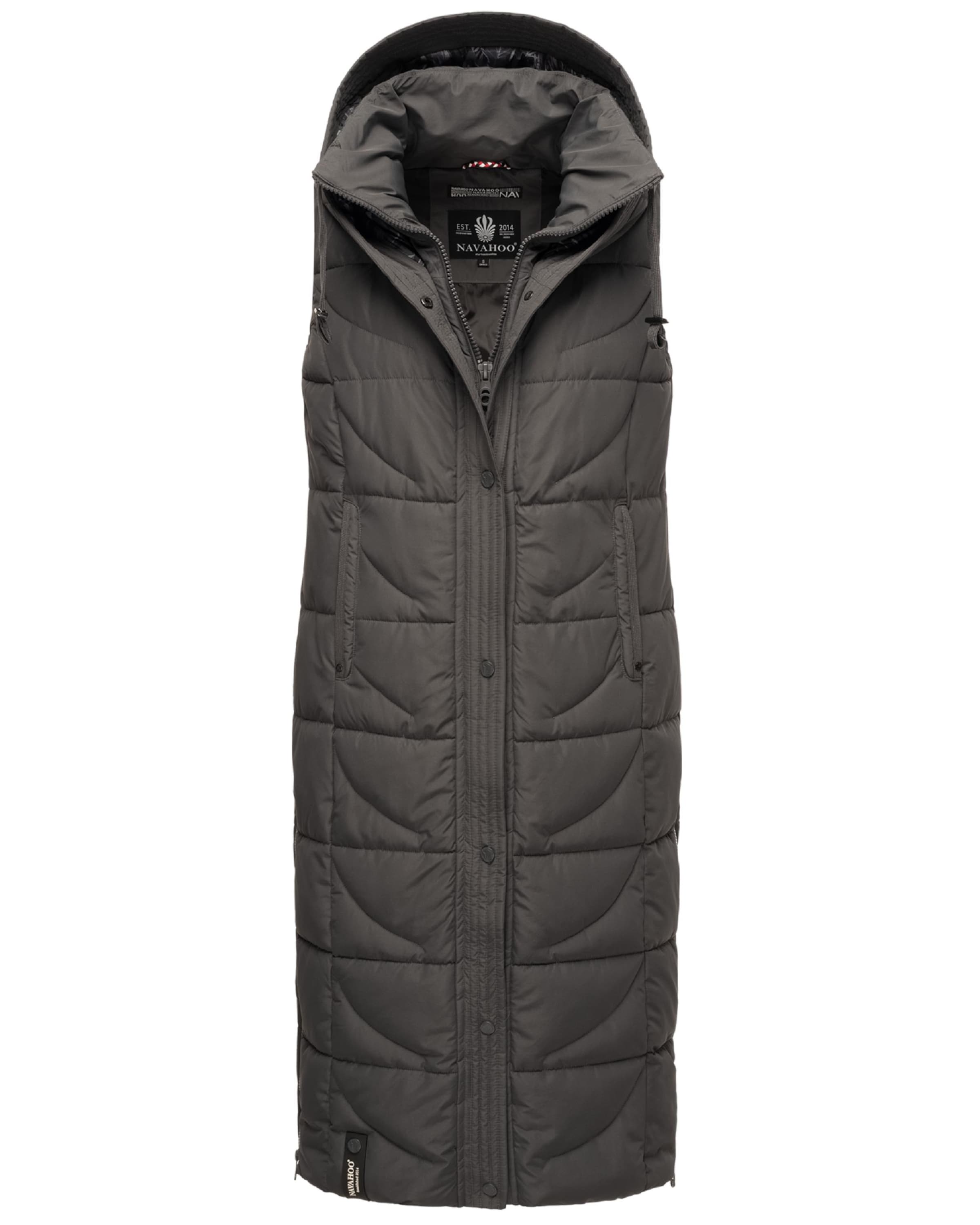 NAVAHOO Vest 'Brezelchen' i grå: forside