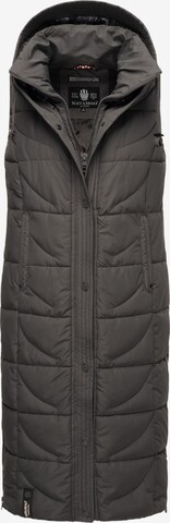 NAVAHOO Bodywarmer 'Brezelchen' in Grijs: voorkant