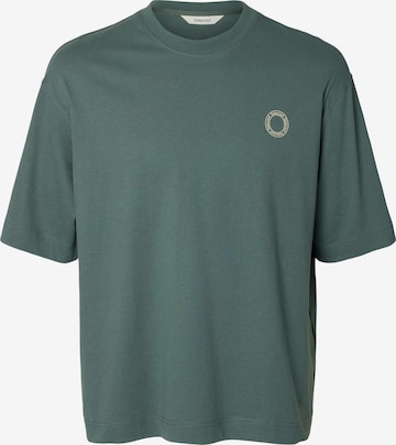 SELECTED - Camiseta 'SLHWILL' en verde: frente